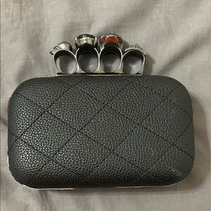 Black Quilted Clutch Bag